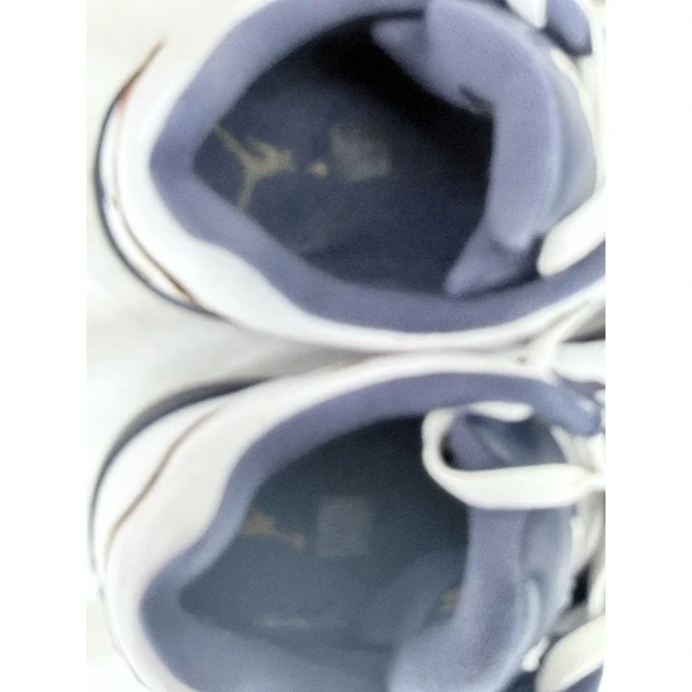Air Jordan 5 Retro Low Dunk From Above Sneakers Mens Size 10 White Gold Navy